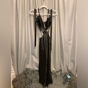 Blanc Clothing Small Cutout Halter Dress NWT open flow dress #73 prom